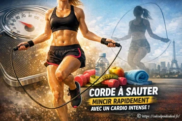 Corde à sauter pour mincir rapidement grâce à un cardio intense