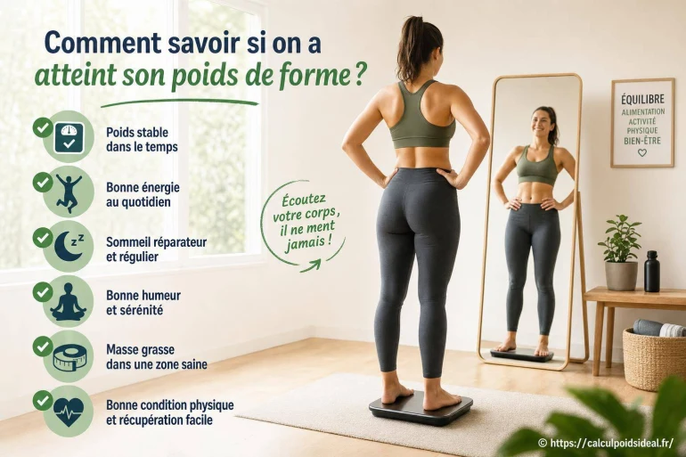 Comment savoir si on a atteint son poids de forme ?