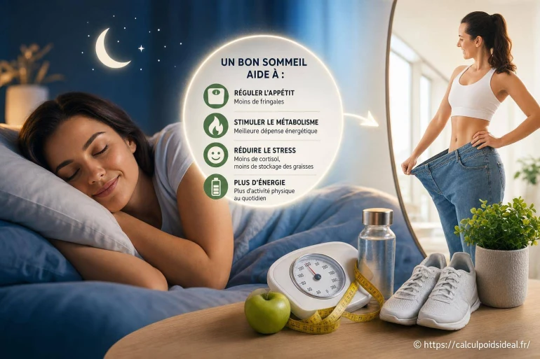 Les bienfaits d’un bon sommeil sur le poids de forme