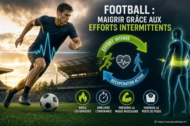 Football : maigrir grâce aux efforts intermittents