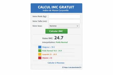 Widget Gratuit IMC