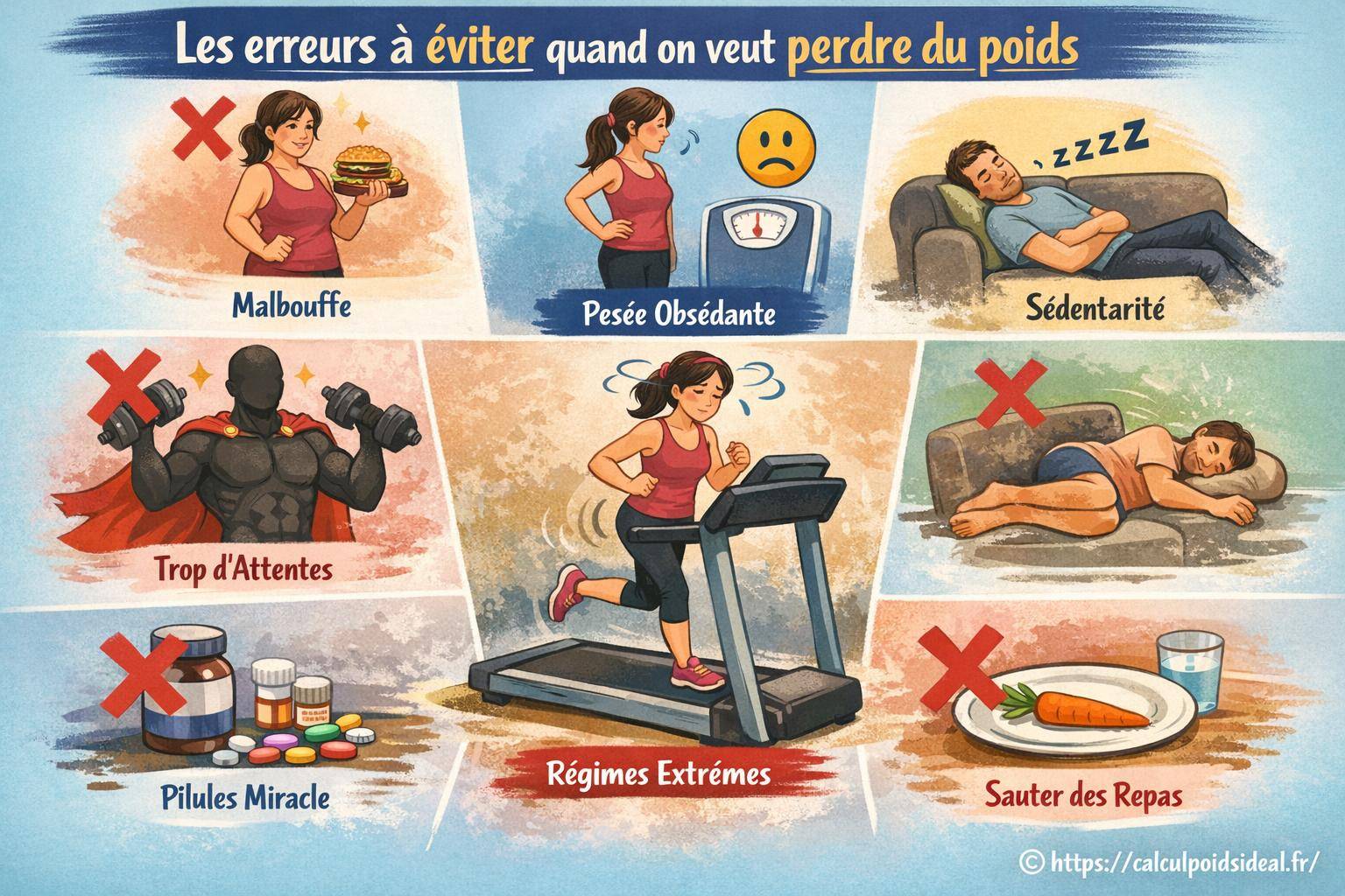 Les erreurs à éviter quand on veut perdre du poids efficacement